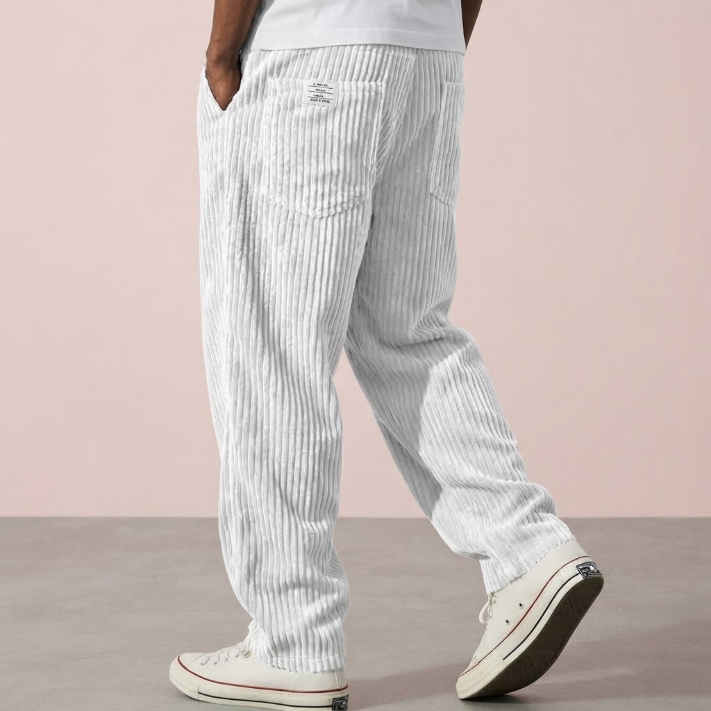 Varel | Pantalones de pana para hombre con cintura elástica