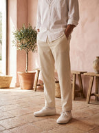 Pantalón de pana fina — corte recto y cómodo