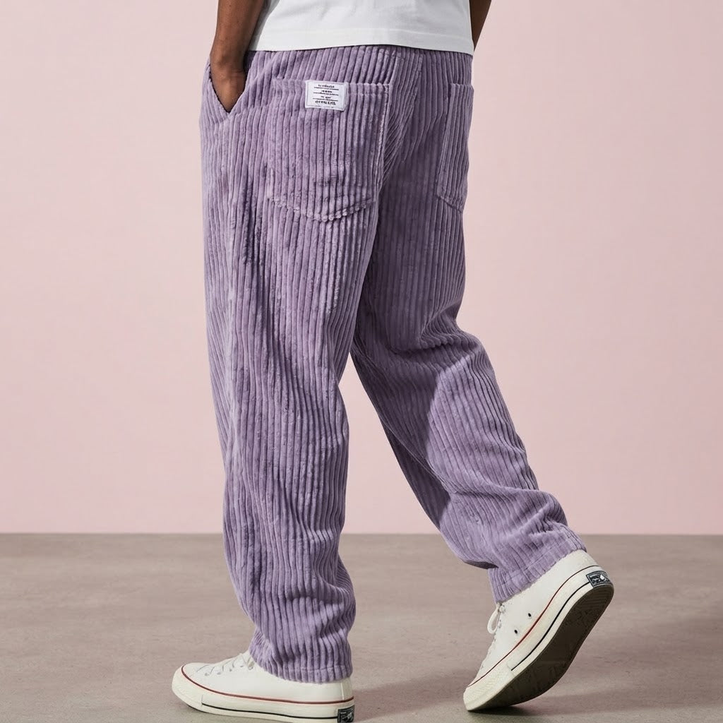 Varel | Pantalones de pana para hombre con cintura elástica