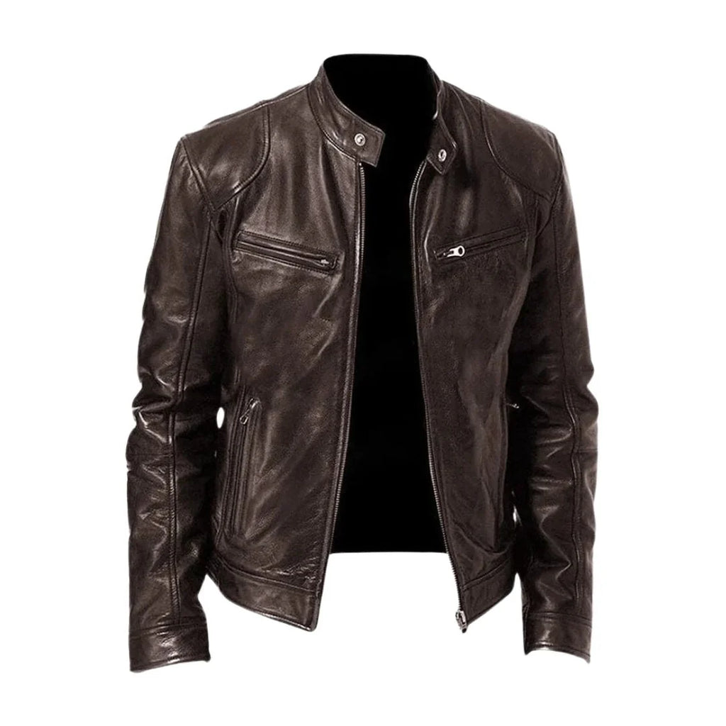 Jorge| Chaqueta de cuero casual