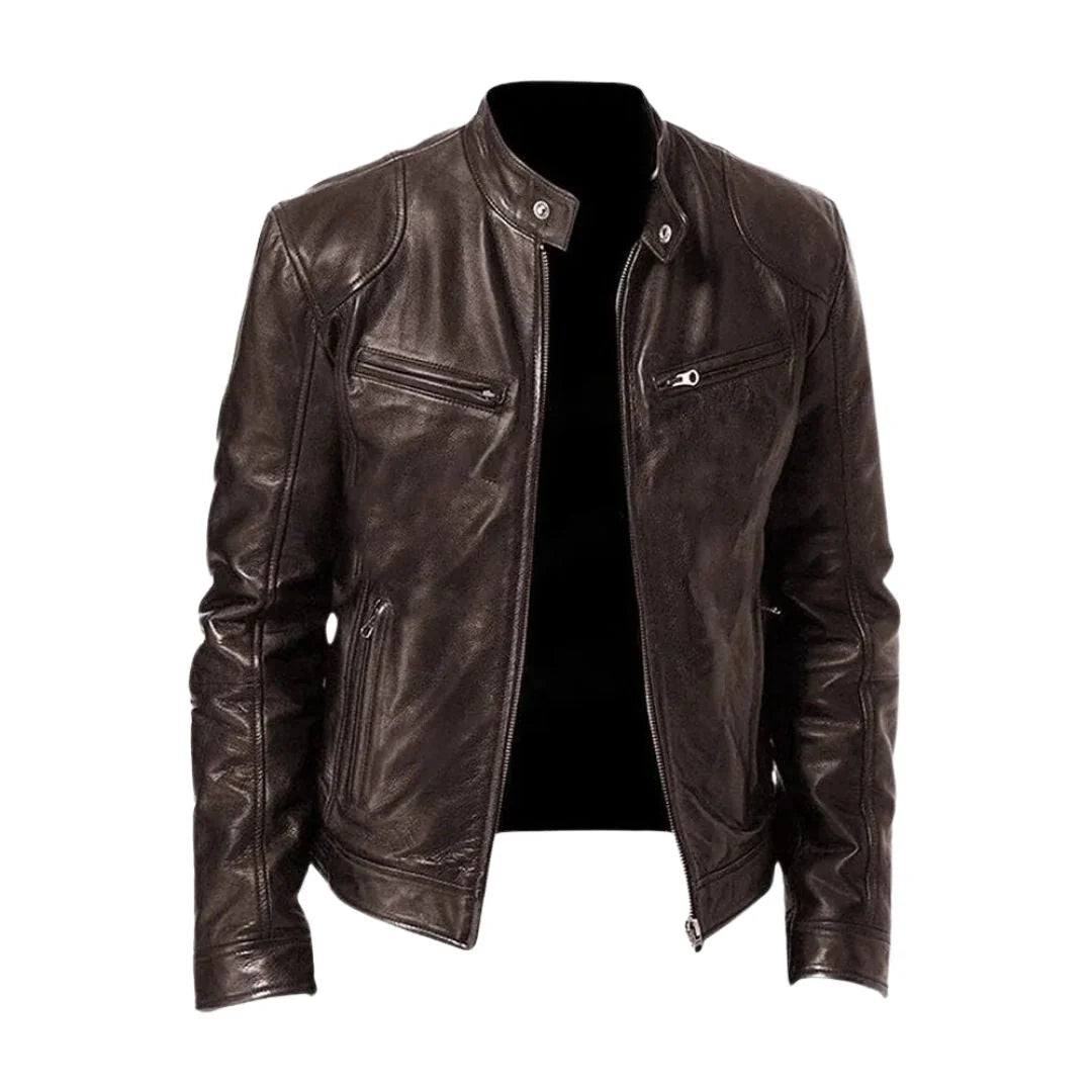 Jorge| Chaqueta de cuero casual