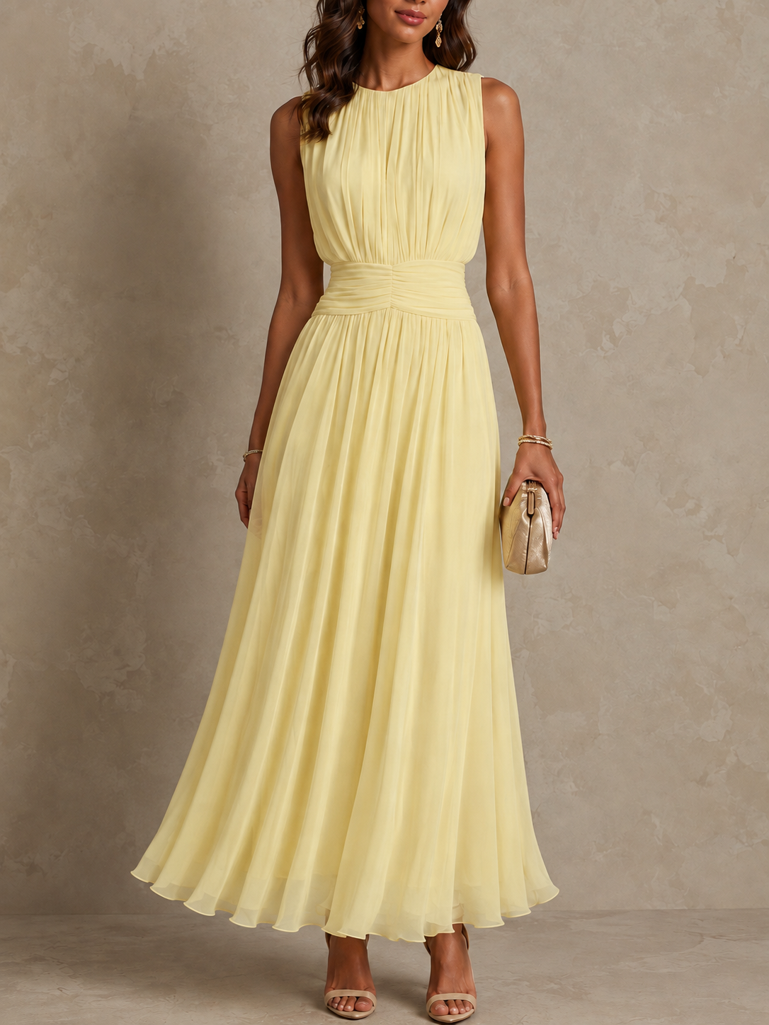 Vestido Roxanne - Amarillo