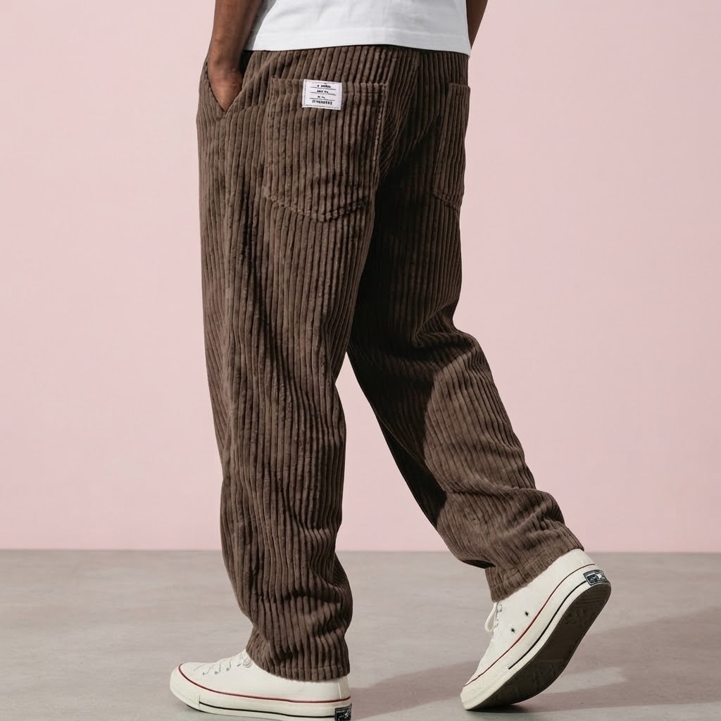 Varel | Pantalones de pana para hombre con cintura elástica
