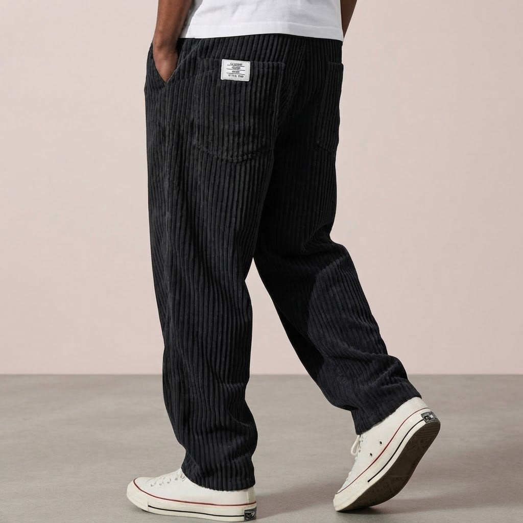 Varel | Pantalones de pana para hombre con cintura elástica