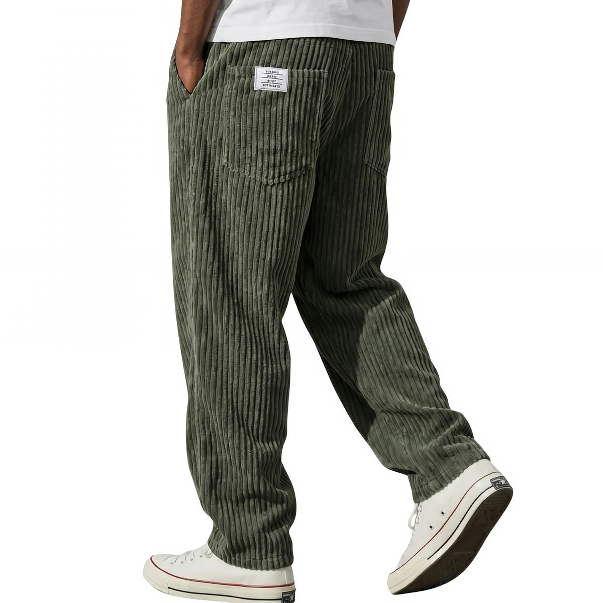 Pantalones de pana - Verde oscuro