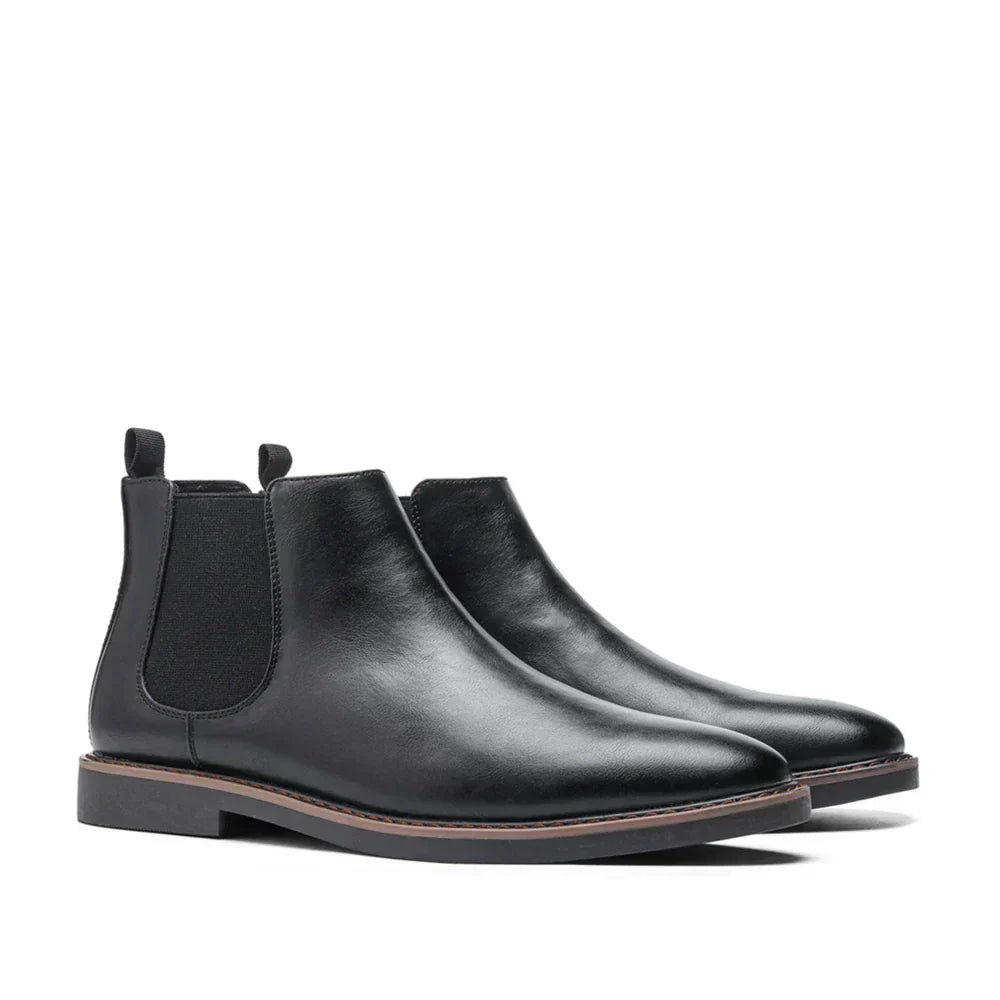 Botas hombre elegantes sin cordones – botines cuero clásico versátil