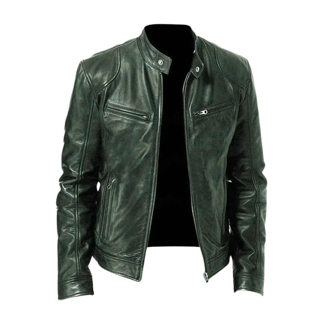 Jorge| Chaqueta de cuero casual
