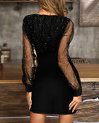Estrella - Vestido elegante informal de rejilla