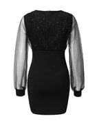 Estrella - Vestido elegante informal de rejilla