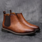 Botas hombre elegantes sin cordones – botines cuero clásico versátil
