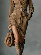 Vestido Adelina – Elegancia en Ante