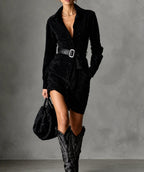 Vestido Adelina – Elegancia en Ante