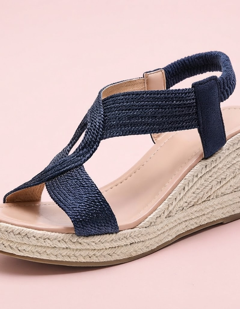 Aroa | Sandalias de cuña con trenzado artesanal
