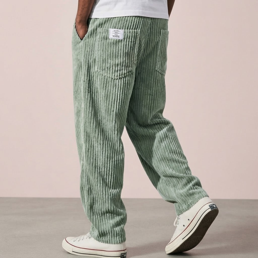 Varel | Pantalones de pana para hombre con cintura elástica