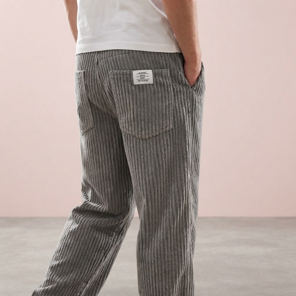 Varel | Pantalones de pana para hombre con cintura elástica