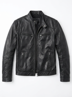 Chaqueta de cuero casual