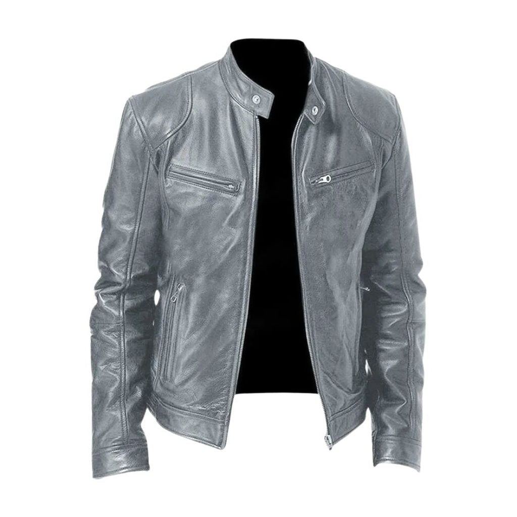 Chaqueta de cuero casual - color