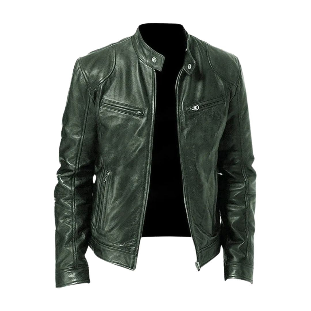 Chaqueta de cuero casual - color