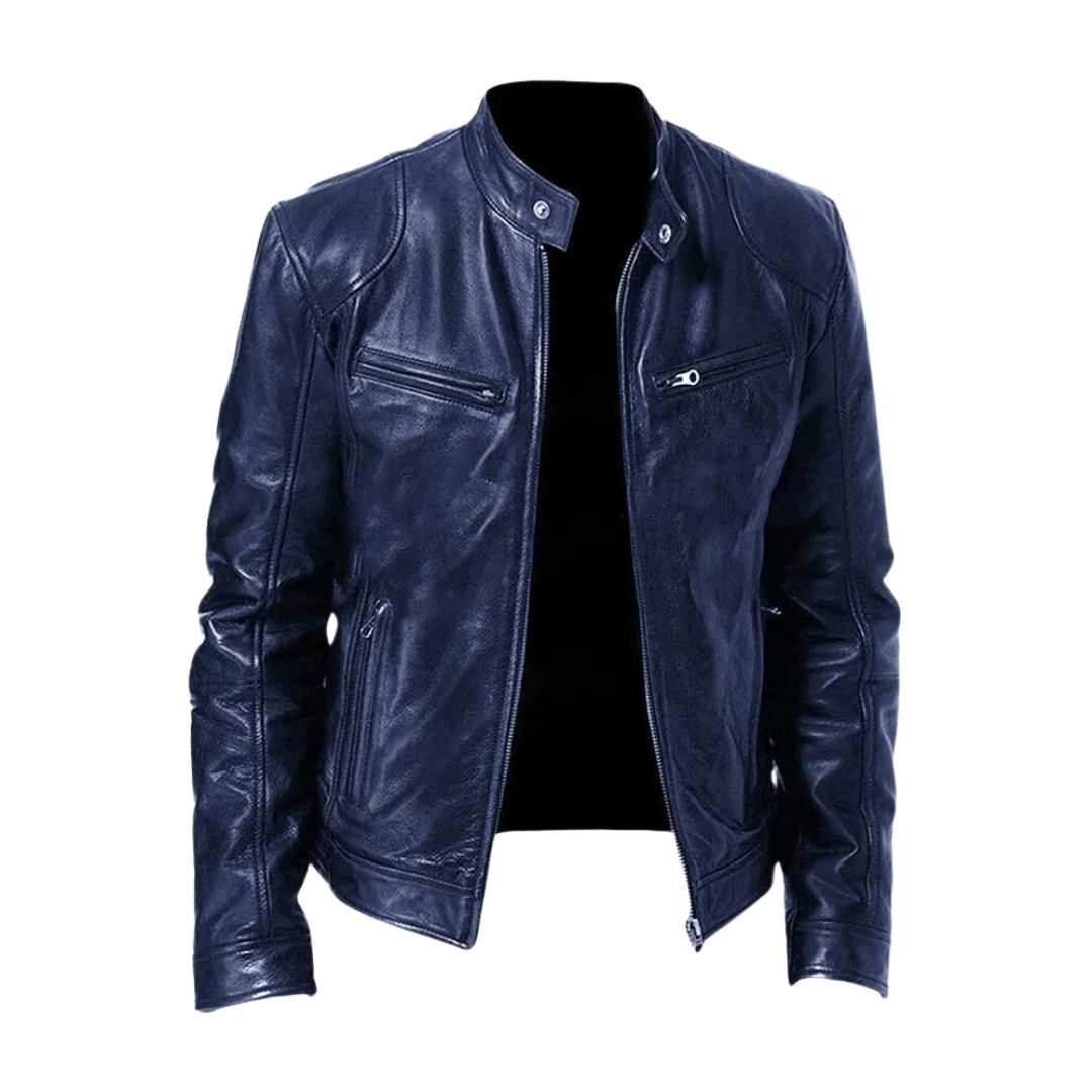 Chaqueta de cuero casual - color
