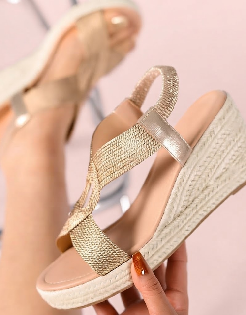Aroa | Sandalias de cuña con trenzado artesanal