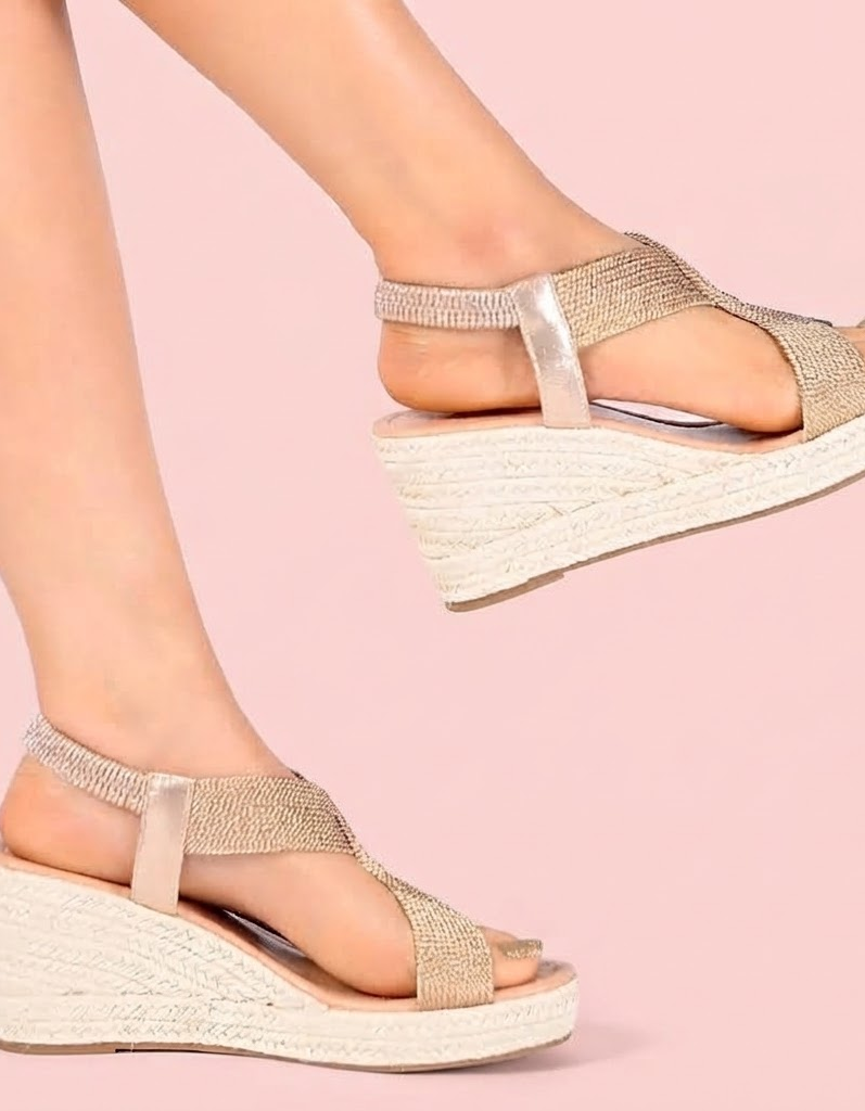 Aroa | Sandalias de cuña con trenzado artesanal