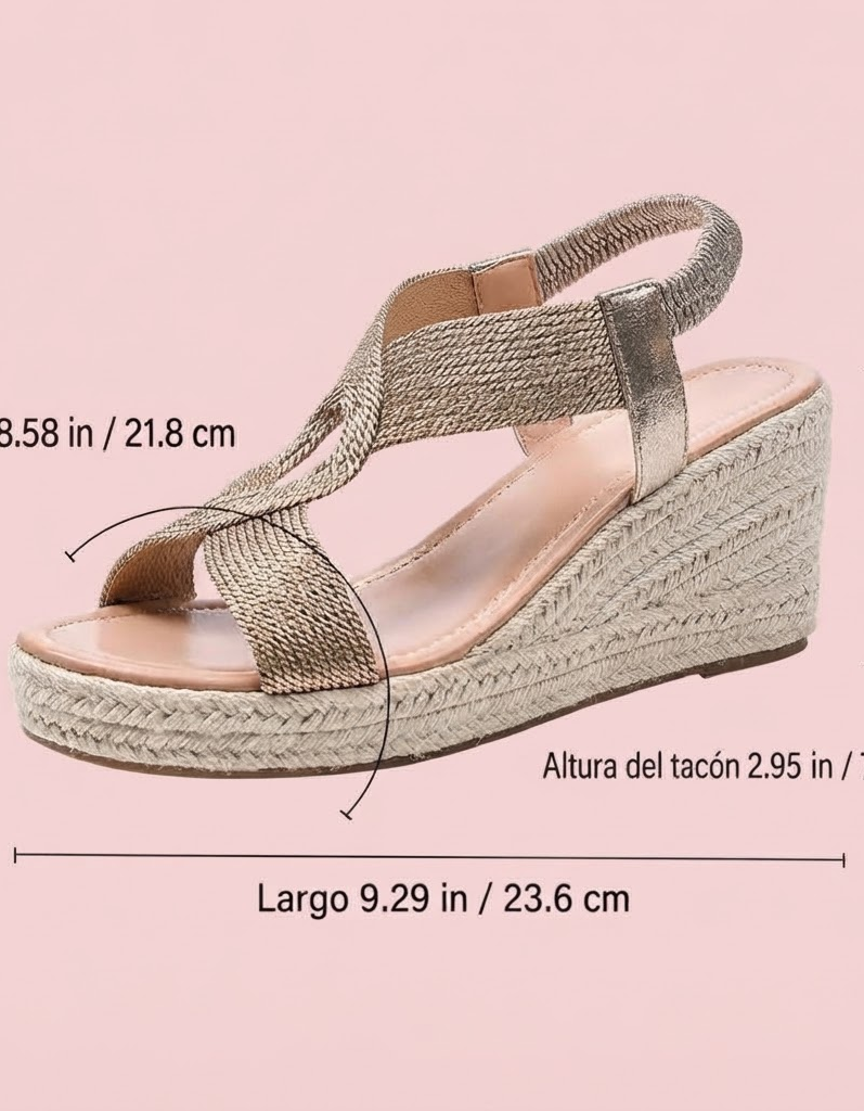 Aroa | Sandalias de cuña con trenzado artesanal