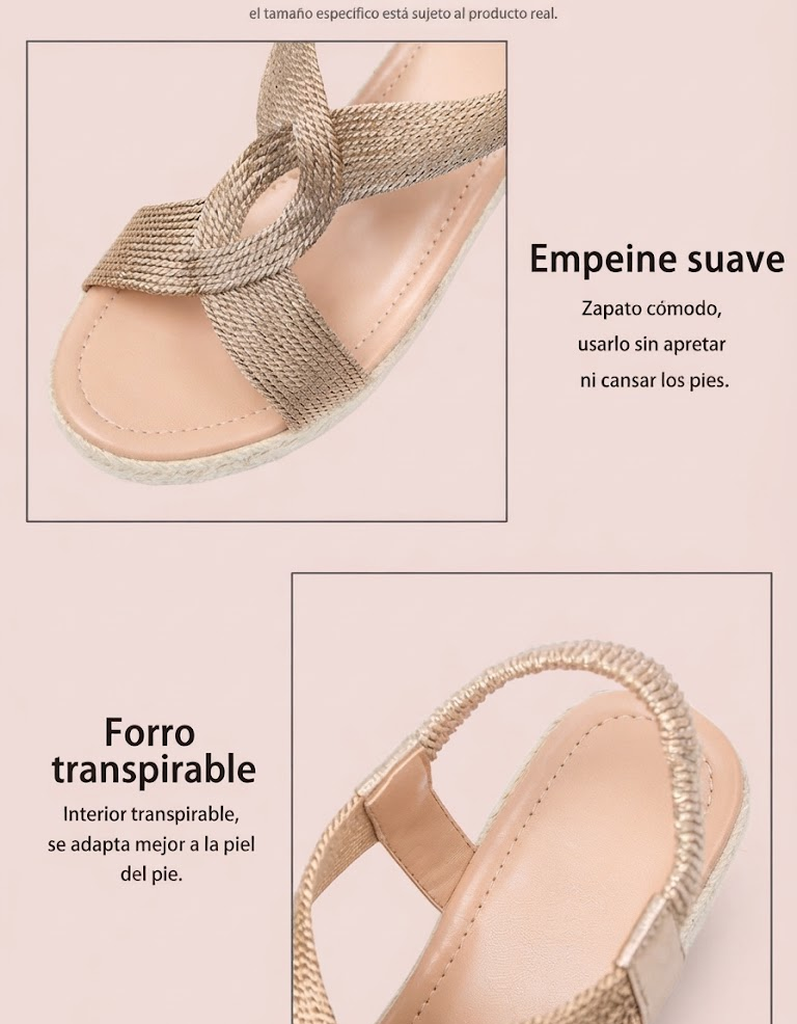 Aroa | Sandalias de cuña con trenzado artesanal