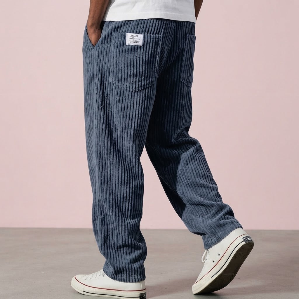 Varel | Pantalones de pana para hombre con cintura elástica