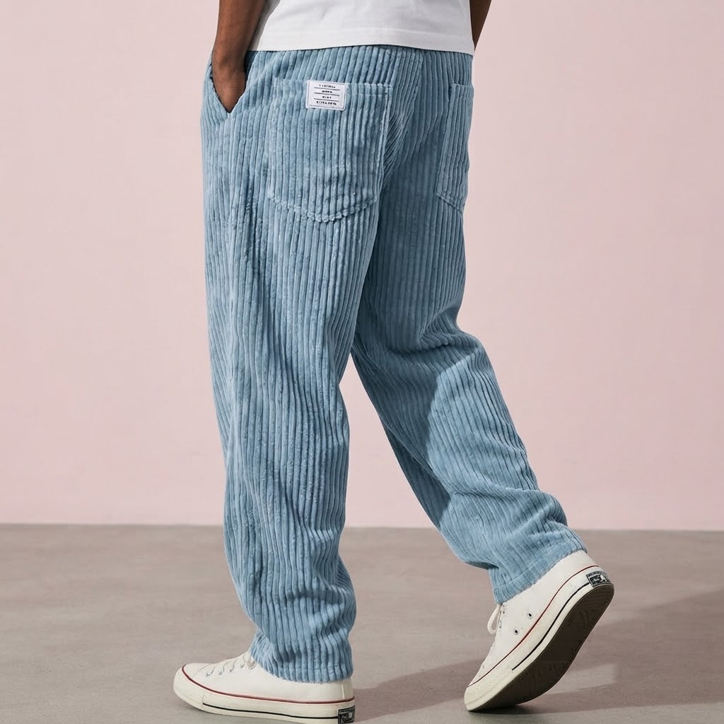 Varel | Pantalones de pana para hombre con cintura elástica