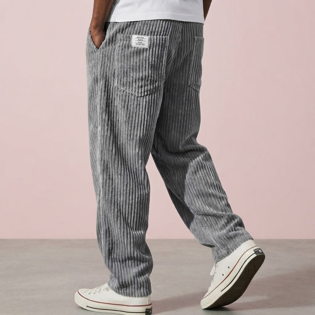 Varel | Pantalones de pana para hombre con cintura elástica