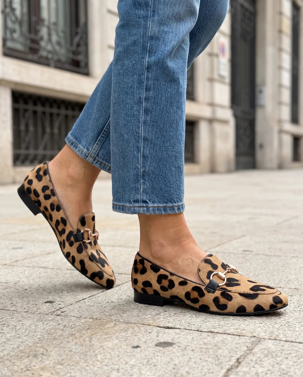 Mocasín Alba – Leopardo con Herraje