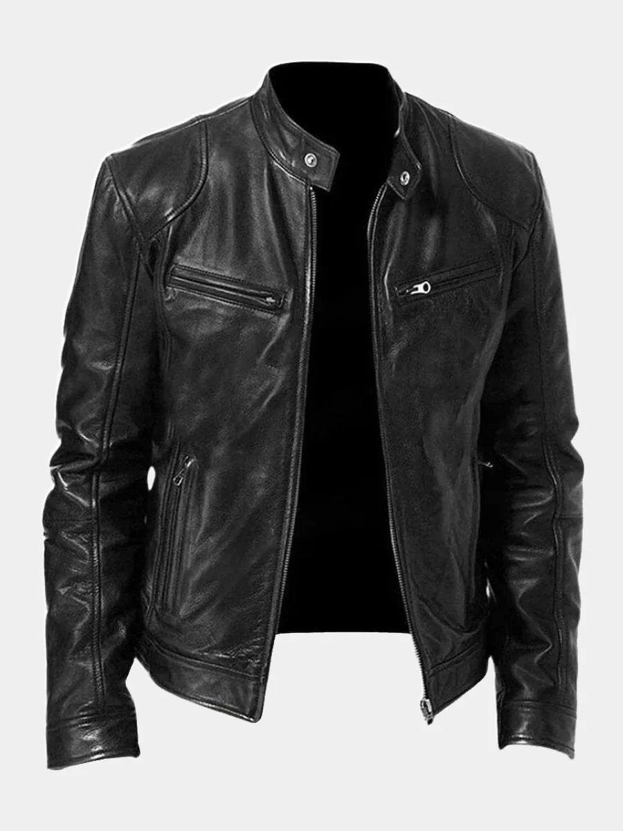 Jorge| Chaqueta de cuero casual