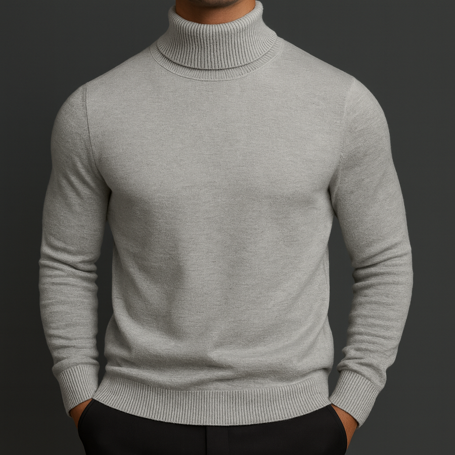 Lorenzo jersey cuello alto gris