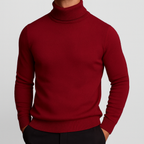 Lorenzo jersey cuello alto rojo
