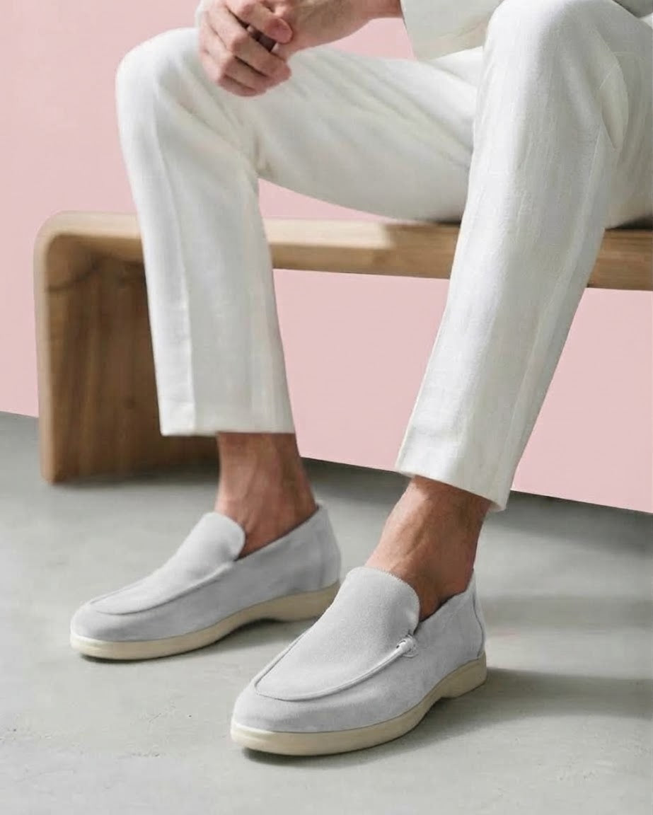 Sergio | Mocasines Hombre sin Cordones con Costuras Vistas y Suela en Contraste